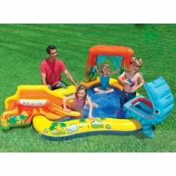 Aire De Jeux Jurassic Gonflable Intex -Ledepot Mobilier Magasin aire de jeux dinosaure gonflable intex 4