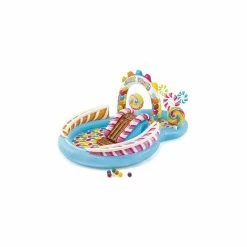 Aire De Jeux Gonflable Royaume Des Bonbons Intex -Ledepot Mobilier Magasin aire de jeux gonflable royaume des bonbons intex 2