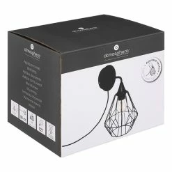 Applique En Métal Noir Flave Atmosphera 7 Applique En Métal Noir Flave Atmosphera -Ledepot Mobilier Magasin applique en metal noir flave atmosphera 2