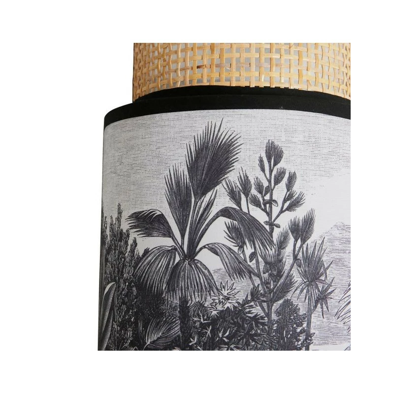 Applique Incurvée Ombrage Rotin Et Tissu Palmier Ostaria 5 Applique Incurvée Ombrage Rotin Et Tissu Palmier Ostaria – Image 3