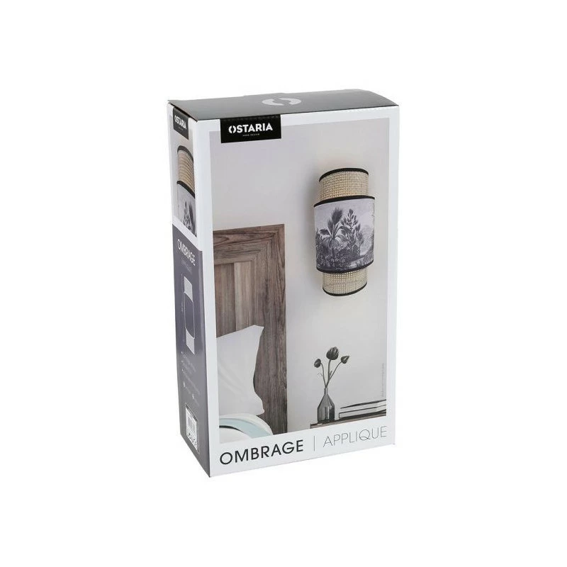 Applique Incurvée Ombrage Rotin Et Tissu Palmier Ostaria 6 Applique Incurvée Ombrage Rotin Et Tissu Palmier Ostaria – Image 4