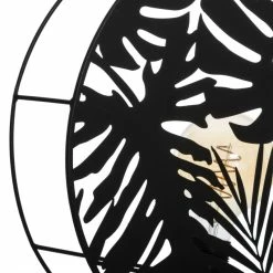 Applique Métal Noir Feuilles Olas Atmosphera -Ledepot Mobilier Magasin applique metal noir feuilles olas atmosphera 3