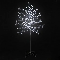 Arbre Lumineux 200 Fleurs LED Blanches -Ledepot Mobilier Magasin arbre lumineux 200 fleurs led blanches 2