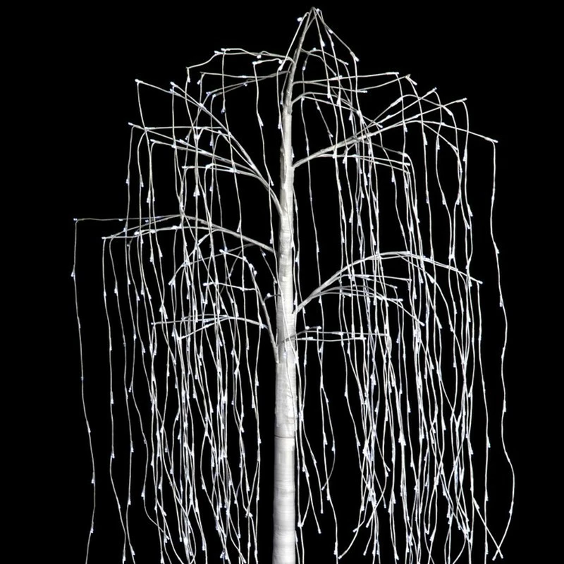 Arbre Lumineux 2,2 M Saule Pleureur Blanc 4 Arbre Lumineux 2,2 M Saule Pleureur Blanc – Image 2