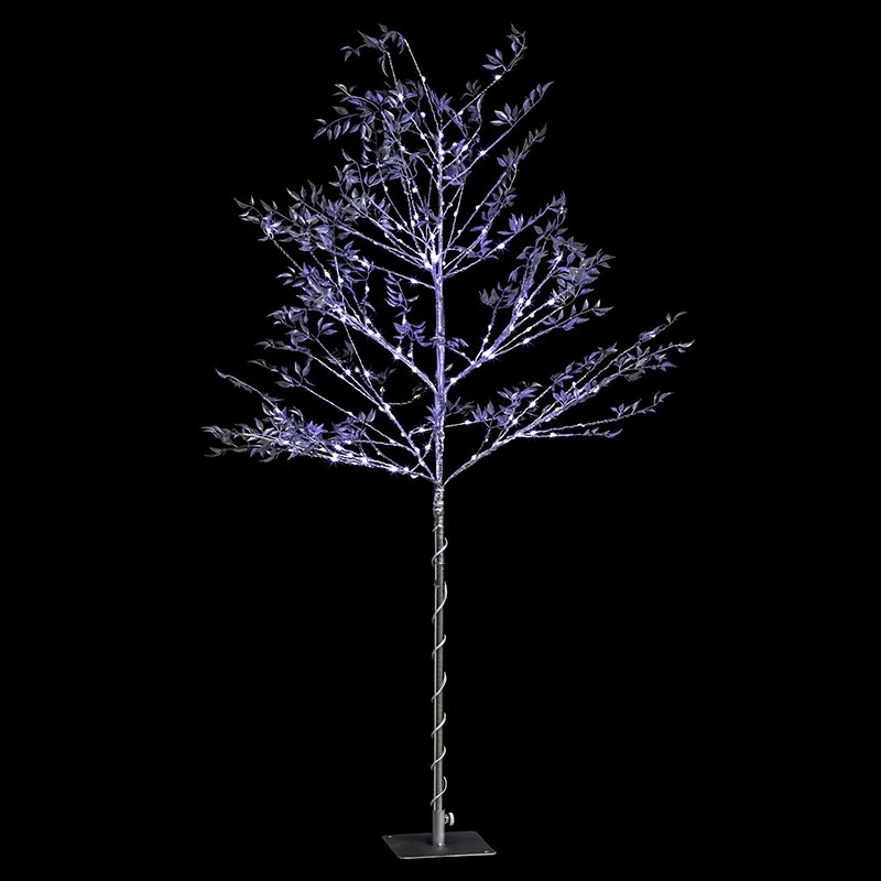 Arbre Silver Lumineux Sur Pieds 160 Leds 3 Arbre Silver Lumineux Sur Pieds 160 Leds