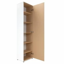 Armoire 1 Porte 6 Niveaux Blanc -Ledepot Mobilier Magasin armoire 1 porte 6 niveaux andy blanc 5
