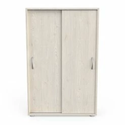 Demeyere Armoire 2 Portes Coulissantes Coloris Naturel Nexty -Ledepot Mobilier Magasin armoire 2 portes coulissantes coloris naturel nexty 1