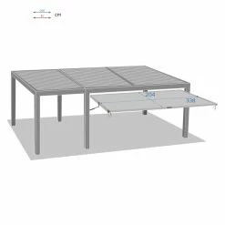 Auvent Grand Modèle Pour Tonnelle Majaé Hespéride -Ledepot Mobilier Magasin auvent grand modele pour tonnelle majae hesperide 1 2