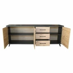 Bahut 3 Portes 3 Tiroirs Wiva -Ledepot Mobilier Magasin bahut 3 portes 3 tiroirs wiva 1 2