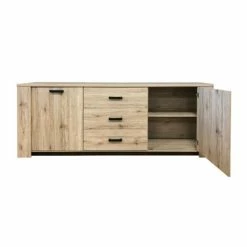 Bahut 3 Tiroirs 2 Portes Olivier -Ledepot Mobilier Magasin bahut 3 tiroirs 2 portes olivier 2