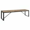 Banc Métal Et Bois Edena Atmosphera -Ledepot Mobilier Magasin banc metal et bois edena atmosphera