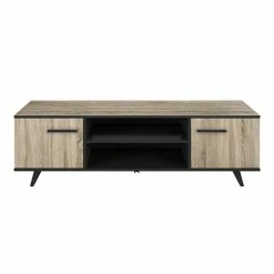 Demeyere Meuble TV Bruce 2 Portes 2 Niches -Ledepot Mobilier Magasin banc tv wayne 2 portes 2 niches 1