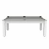 Billard Américain Arizona 7 Pieds Blanc Laqué / Tapis Gris -Ledepot Mobilier Magasin billard americain arizona 7 pieds blanc tapis gris