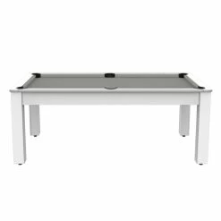 Billard Américain Arizona 7 Pieds Blanc Laqué / Tapis Gris