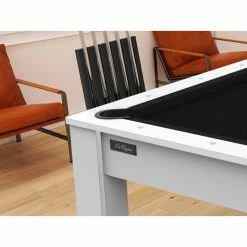 Billard Américain Arizona 7 Pieds Blanc Laqué / Tapis Noir -Ledepot Mobilier Magasin billard americain arizona 7 pieds blanc tapis noir 4