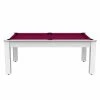 Billard Américain Arizona 7 Pieds Blanc Laqué / Tapis Prune -Ledepot Mobilier Magasin billard americain arizona 7 pieds blanc tapis prune
