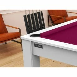 Billard Américain Arizona 7 Pieds Blanc Laqué / Tapis Prune 11 Billard Américain Arizona 7 Pieds Blanc Laqué / Tapis Prune -Ledepot Mobilier Magasin billard americain arizona 7 pieds blanc tapis prune 2