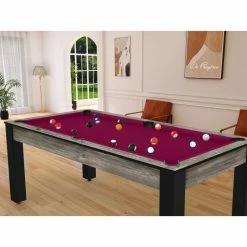 Billard Américain Arizona 7 Pieds Industriel / Tapis Prune -Ledepot Mobilier Magasin billard americain arizona 7 pieds industriel tapis prune 6