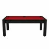 Billard Américain Arizona 7 Pieds Noir Boisé / Tapis Rouge -Ledepot Mobilier Magasin billard americain arizona 7 pieds noir boise tapis rouge