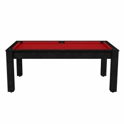 Billard Américain Arizona 7 Pieds Noir Boisé / Tapis Rouge