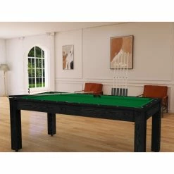 Billard Américain Arizona 7 Pieds Noir Boisé / Tapis Vert -Ledepot Mobilier Magasin billard americain arizona 7 pieds noir boise tapis vert 1 4
