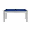 Billard Texas 6 Pieds - Coloris Blanc Boisé Tapis Bleu -Ledepot Mobilier Magasin billard texas 6 pieds coloris blanc boise tapis bleu