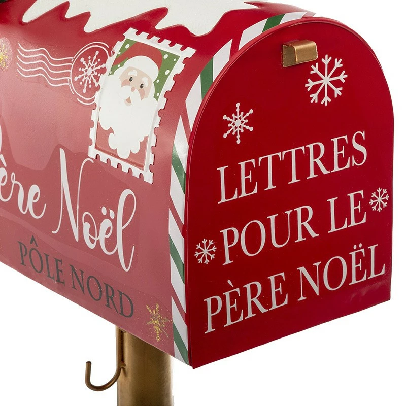 Boite Aux Lettres De Noël 100 Cm Rouge 4 Boite Aux Lettres De Noël 100 Cm Rouge – Image 2