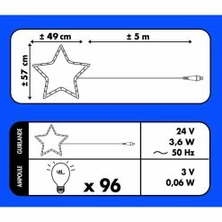 Bonhomme De Neige Lumineux 96 LED -Ledepot Mobilier Magasin bonhomme de neige lumineux 96 led 4