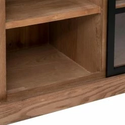 Buffet 1 Porte Vitrée 2 Tiroirs Danik Bois Atmosphera -Ledepot Mobilier Magasin buffet 1 porte vitree 2 tiroirs danik bois atmosphera 4