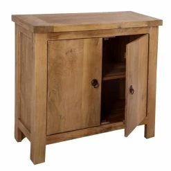 Buffet 2 Portes Ajmal Bois Massif Manguier Atmosphera -Ledepot Mobilier Magasin buffet 2 portes ajmal bois massif manguier atmosphera 2