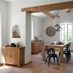 Buffet 2 Portes Ajmal Bois Massif Manguier Atmosphera -Ledepot Mobilier Magasin buffet 2 portes ajmal bois massif manguier atmosphera 7