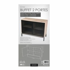 Buffet 2 Portes Grillage Soho -Ledepot Mobilier Magasin buffet 2 portes grillage soho 3