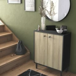 Demeyere Buffet 2 Portes Industriel Arty -Ledepot Mobilier Magasin buffet 2 portes industriel arty 1 1