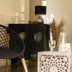 Buffet 2 Portes Métal Ajouré Teeco Atmosphera -Ledepot Mobilier Magasin buffet 2 portes metal ajoure teeco atmosphera 4