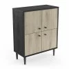 Demeyere Buffet 4 Portes Industriel Arty -Ledepot Mobilier Magasin buffet 4 portes industriel arty