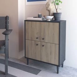 Demeyere Buffet 4 Portes Industriel Arty -Ledepot Mobilier Magasin buffet 4 portes industriel arty 1 1