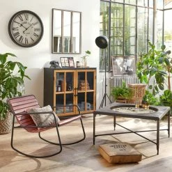 Buffet Baris Métal 2 Portes Atmosphera -Ledepot Mobilier Magasin buffet baris metal 2 portes atmosphera 3