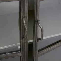 Buffet Broc 2 Portes Métal Noir Atmosphera -Ledepot Mobilier Magasin buffet broc 2 portes metal noir atmosphera 3