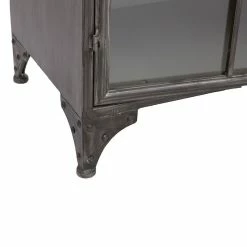 Buffet Broc 2 Portes Métal Noir Atmosphera -Ledepot Mobilier Magasin buffet broc 2 portes metal noir atmosphera 4