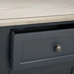 Buffet Damian Bois Gris Foncé Atmosphera -Ledepot Mobilier Magasin buffet damian bois atmosphera 2