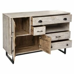 Buffet En Bois De Manguier Ajay Atmosphera -Ledepot Mobilier Magasin buffet en bois de manguier ajay atmosphera 2