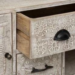 Buffet En Bois De Manguier Ajay Atmosphera -Ledepot Mobilier Magasin buffet en bois de manguier ajay atmosphera 3