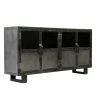 Buffet Métal Noir Jodhpur 4 Portes -Ledepot Mobilier Magasin buffet metal jodhpur portes inditime