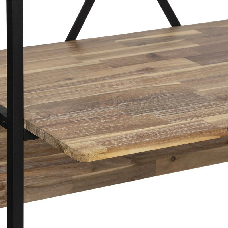 Bureau 2 étagères Edena Bois Et Métal Atmosphera 4 Bureau 2 étagères Edena Bois Et Métal Atmosphera – Image 2