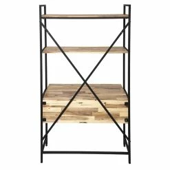 Bureau 2 étagères Edena Bois Et Métal Atmosphera 8 Bureau 2 étagères Edena Bois Et Métal Atmosphera -Ledepot Mobilier Magasin bureau 2 etageres edena bois et metal atmosphera 2