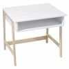 Bureau Enfant Blanc Pieds Bois Atmosphera -Ledepot Mobilier Magasin bureau enfant blanc pieds bois atmosphera