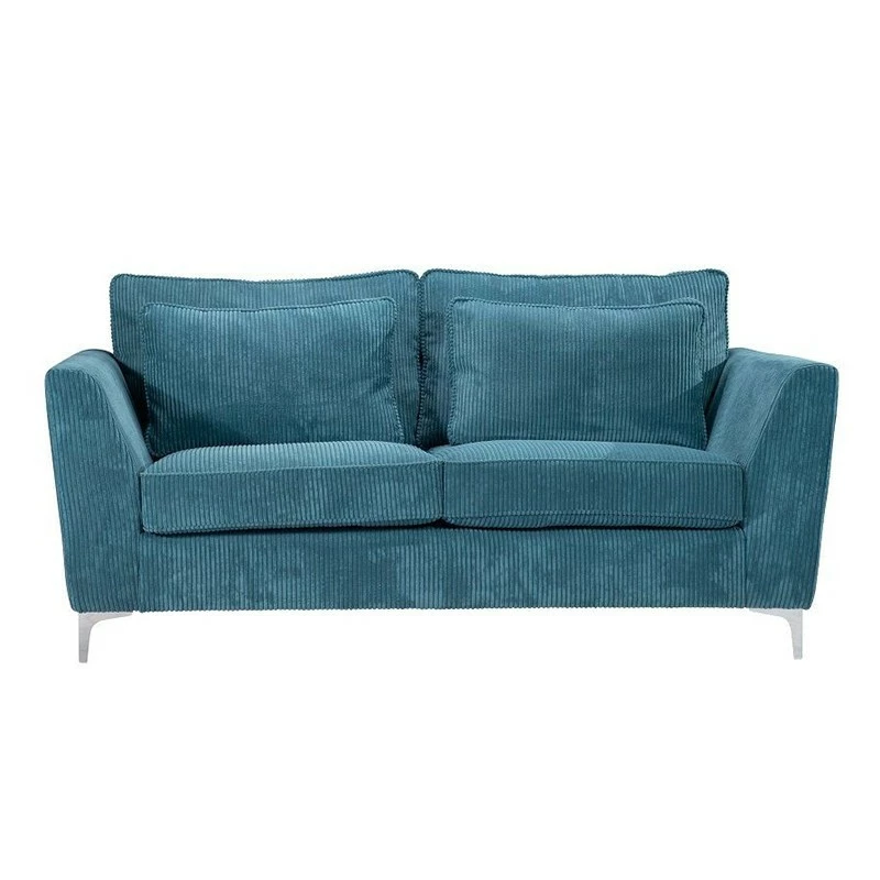 Canapé 2 Places Isla Velours Côtelé Bleu 3 Canapé 2 Places Isla Velours Côtelé Bleu