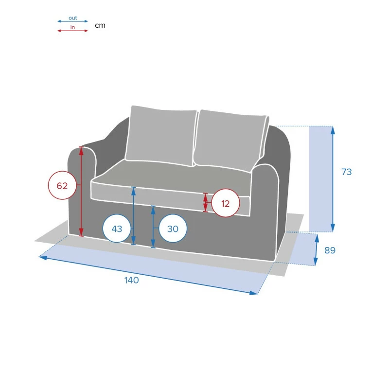 Canapé 2 Places Moorea Savana Hespéride 5 Canapé 2 Places Moorea Savana Hespéride – Image 3