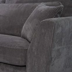 Canapé Angle Droit Isla Velours Côtelé Gris 11 Canapé Angle Droit Isla Velours Côtelé Gris -Ledepot Mobilier Magasin canape angle droit gris isla 2