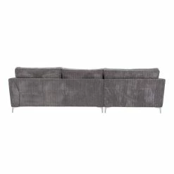 Canapé Angle Droit Isla Velours Côtelé Gris 14 Canapé Angle Droit Isla Velours Côtelé Gris -Ledepot Mobilier Magasin canape angle droit gris isla 5